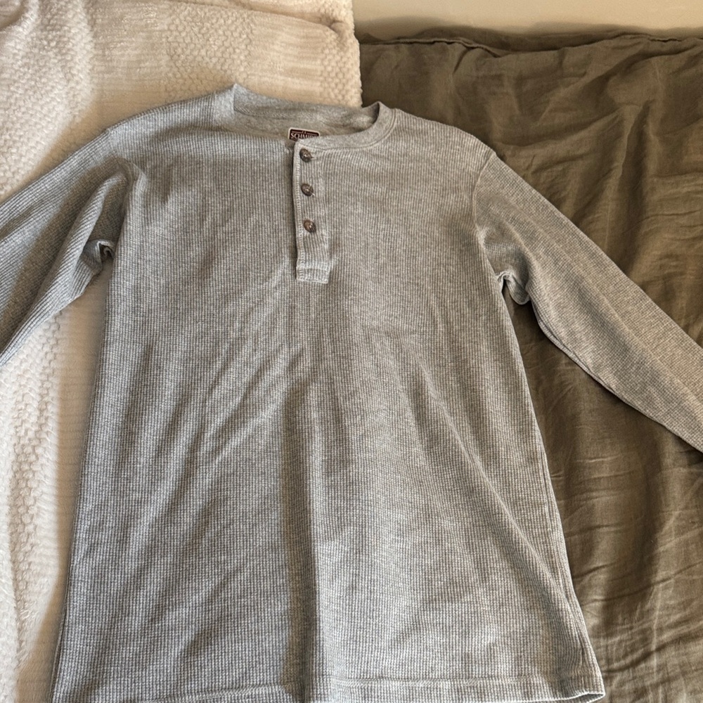 C.E. Schmidt Gray Long Sleeve Henley